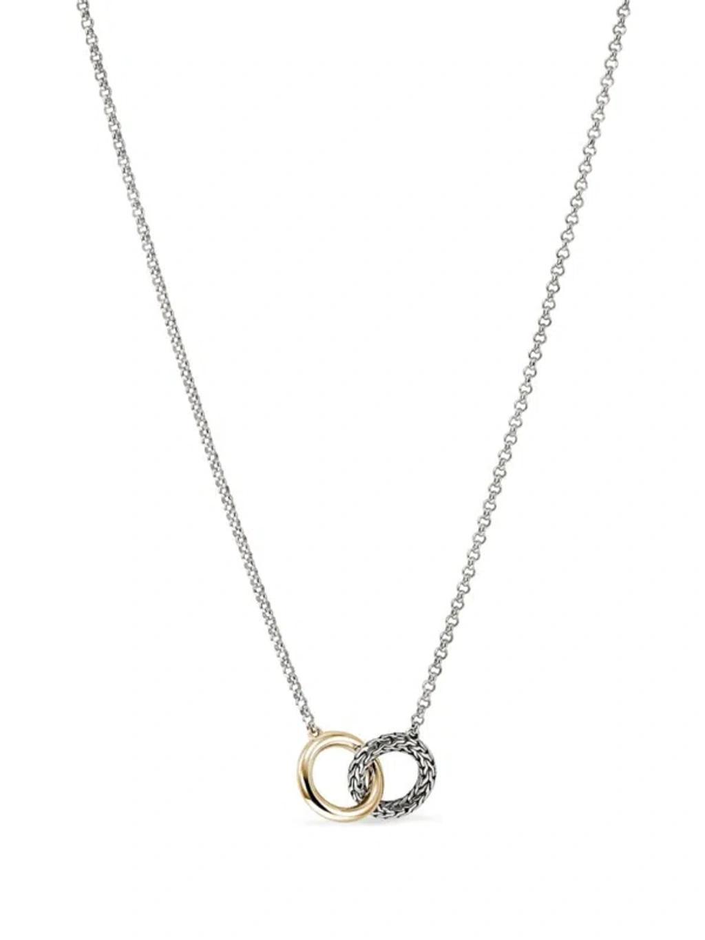 JOHN HARDY 14kt Gold Jh Essential Linked Necklace In Sterling Silver Product Image