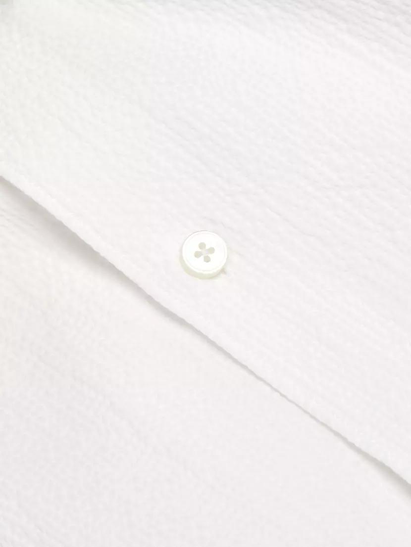 COLLECTION Seersucker Cotton Button-Front Shirt Product Image