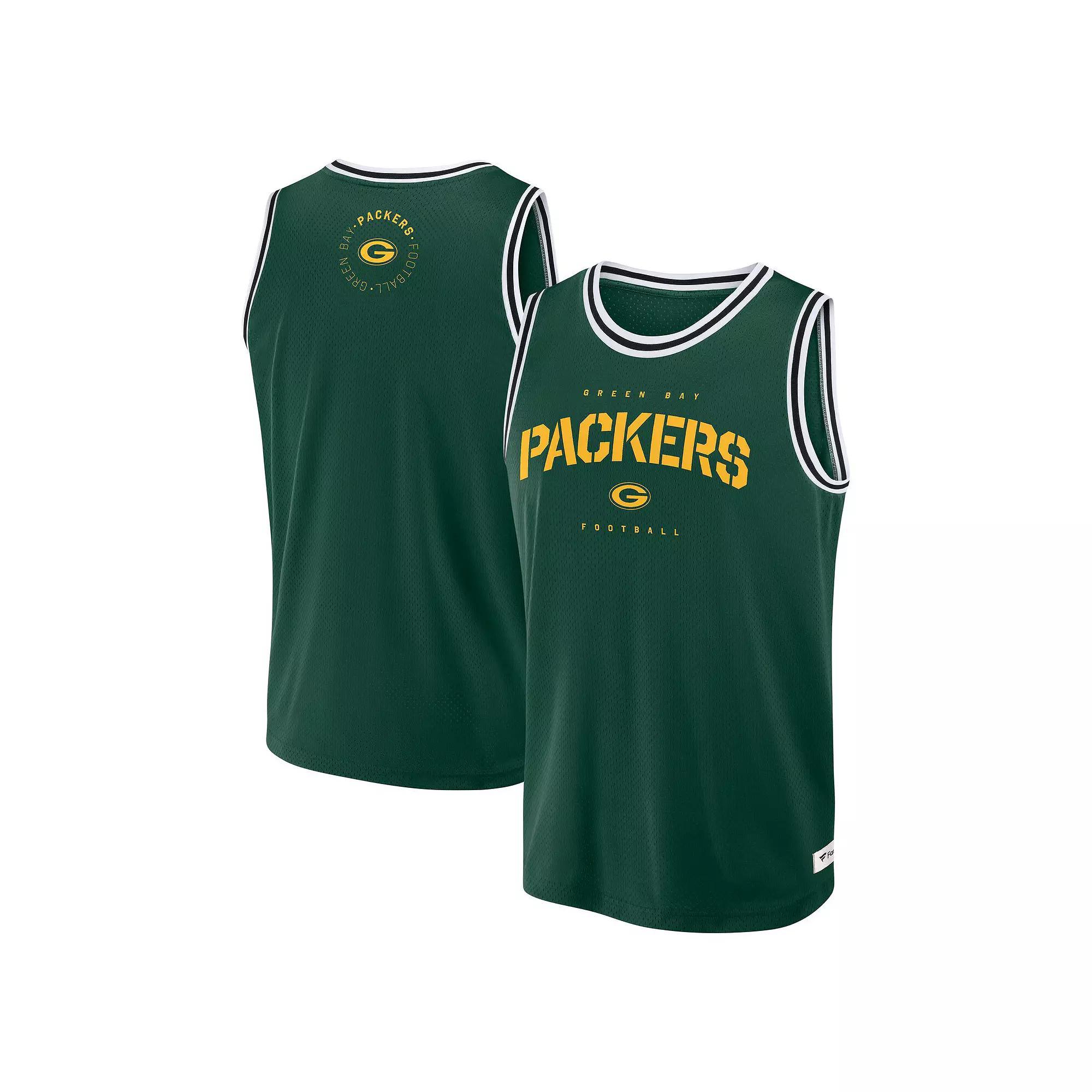 Men's Fanatics Green Green Bay Packers Elements Future Ground Jersey Tank Top, Size: Small Product Image