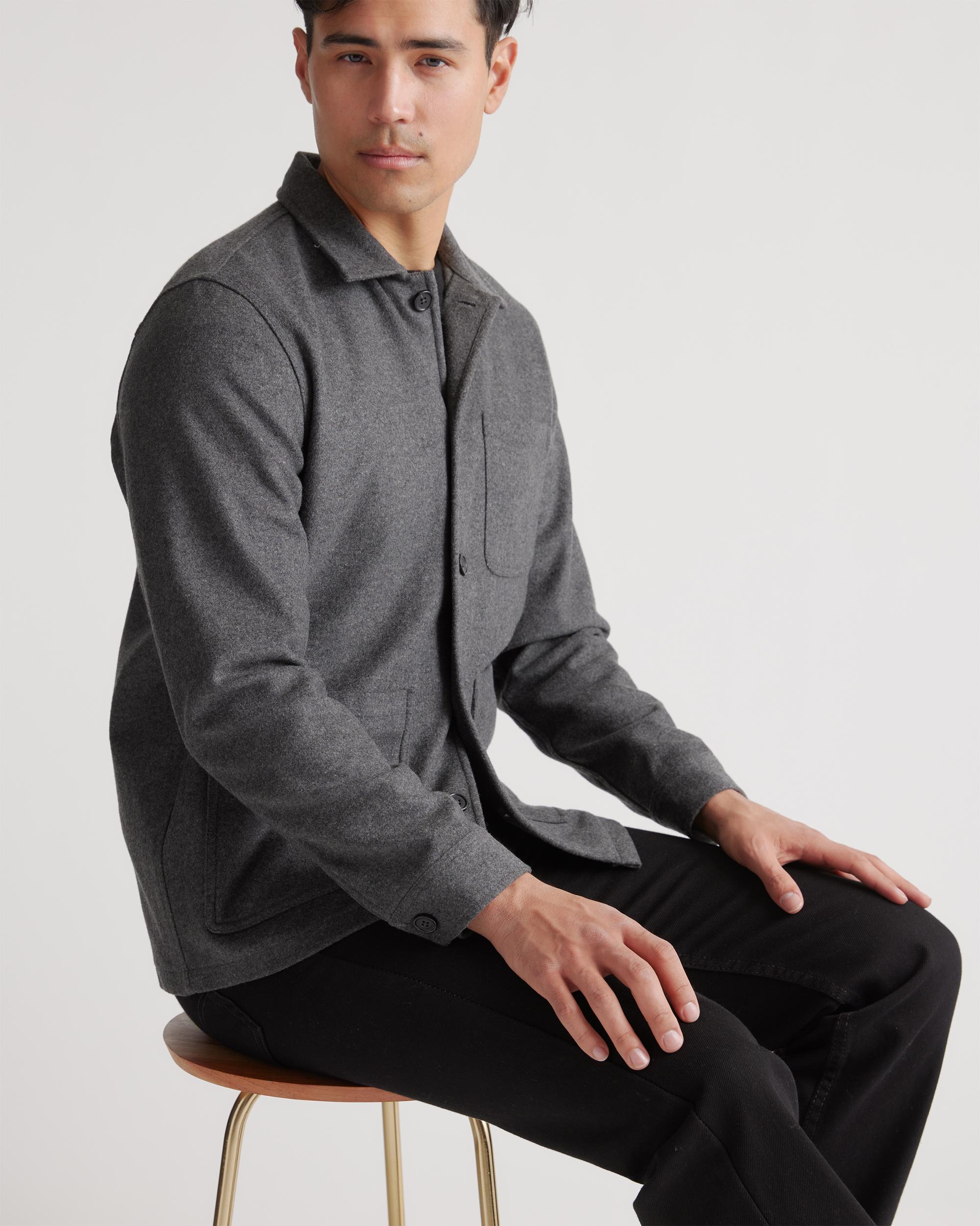 Quince | Men's Italian Wool Chore Jacket Wool/Nylon Product Image
