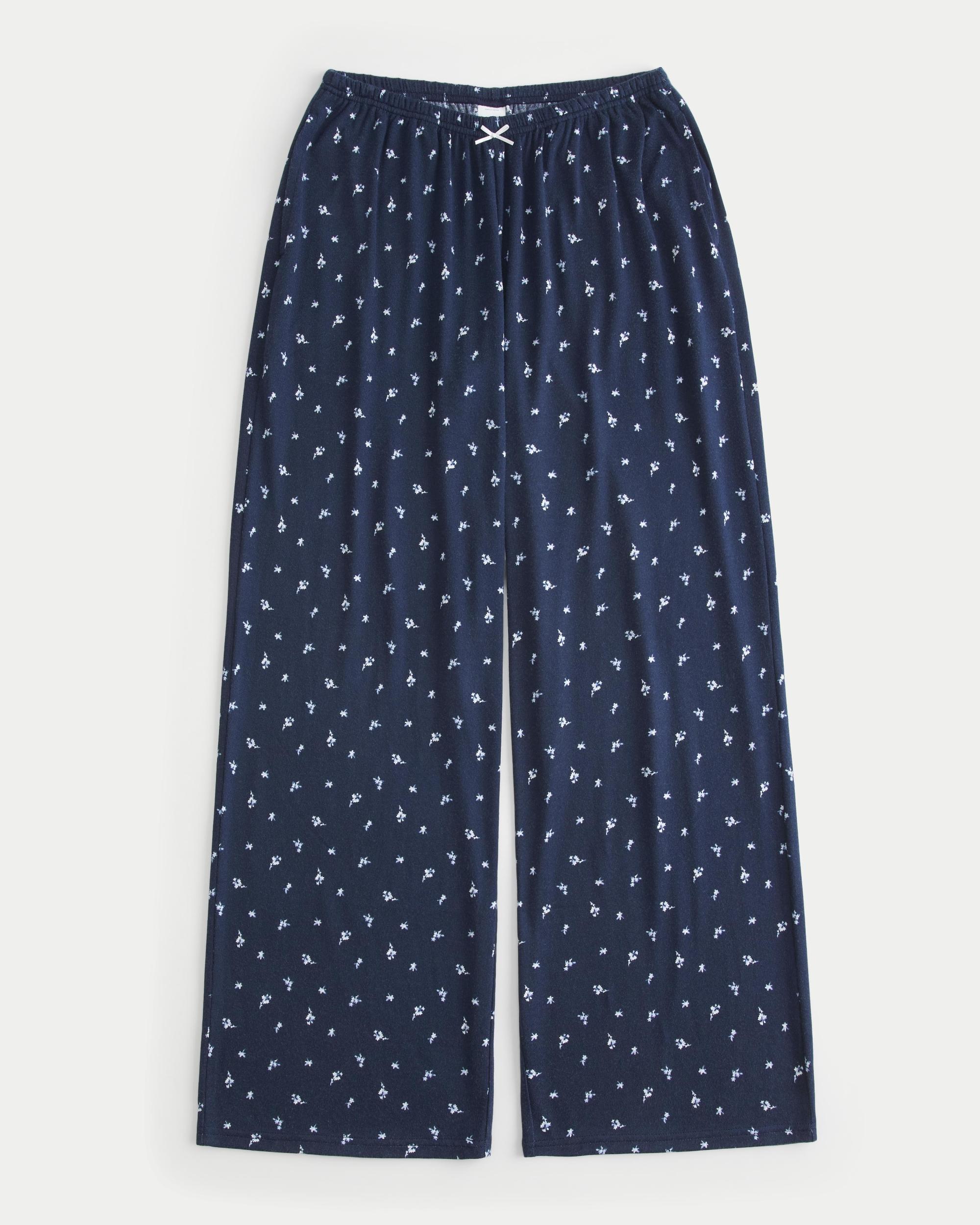 Bear Graphic Pajama Pants Product Image