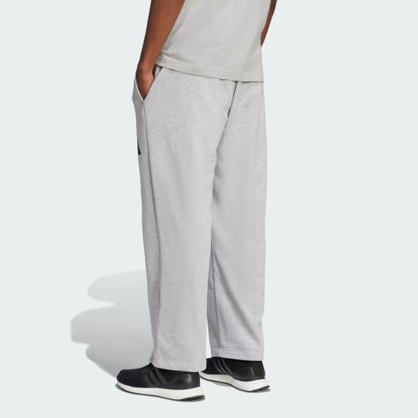 adidas Essentials Wide Leg 3 Bar Logo Pants Warm Clay XL Mens Product Image