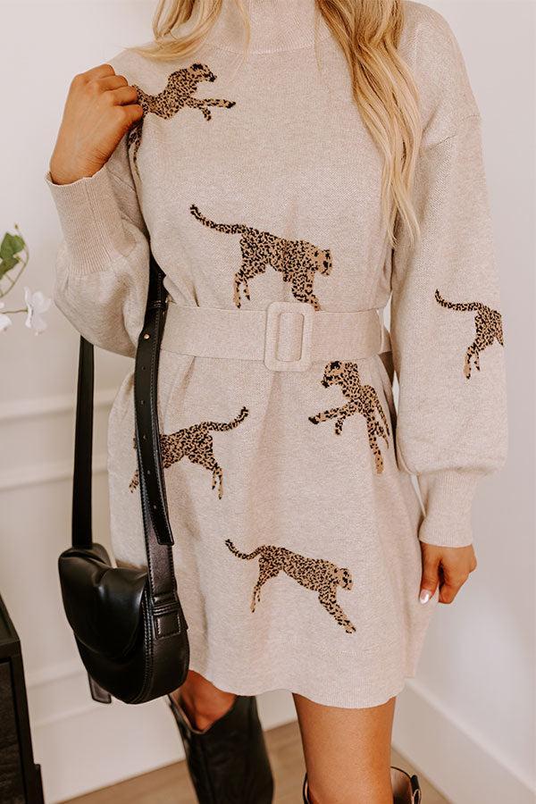 Fiercely In Love Sweater Dress In Birch Product Image