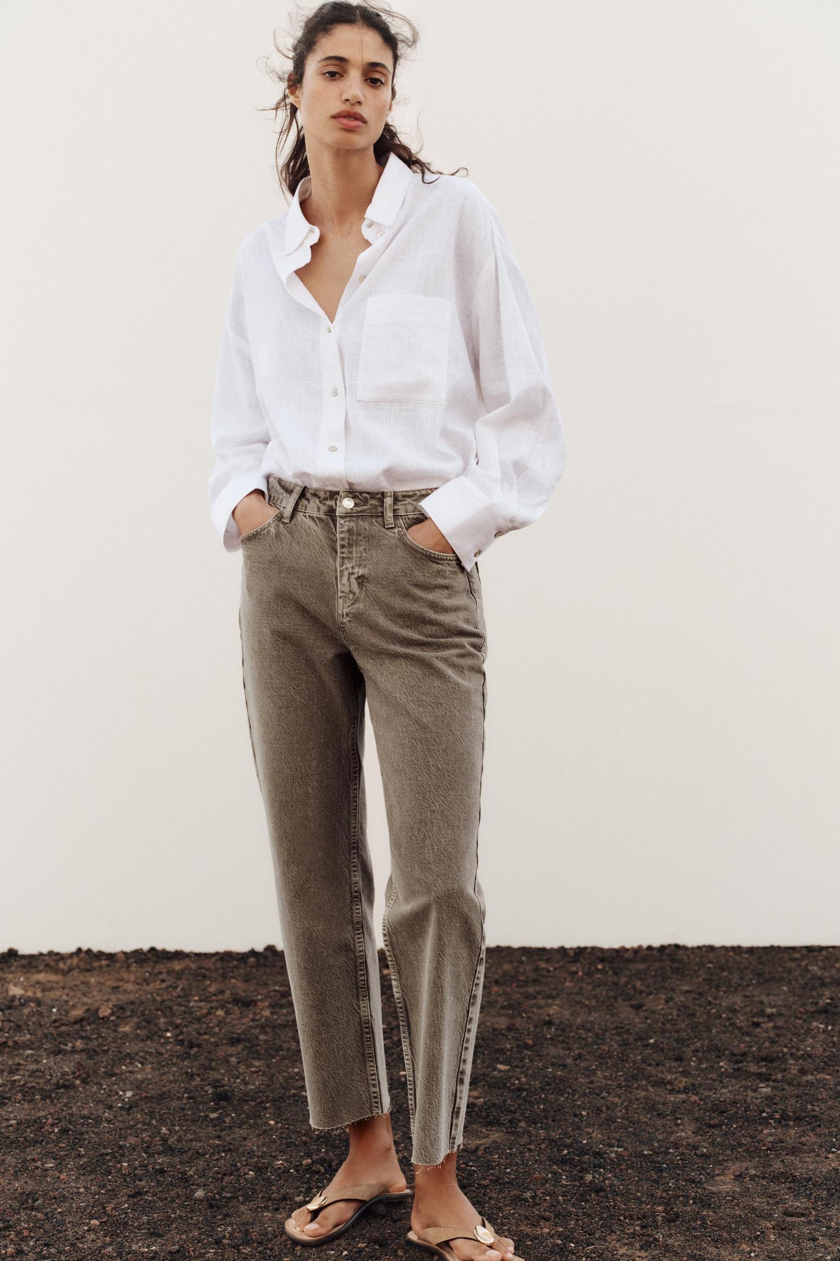 Z1975 HIGH-WAISTED STRAIGHT ANKLE JEANS Product Image