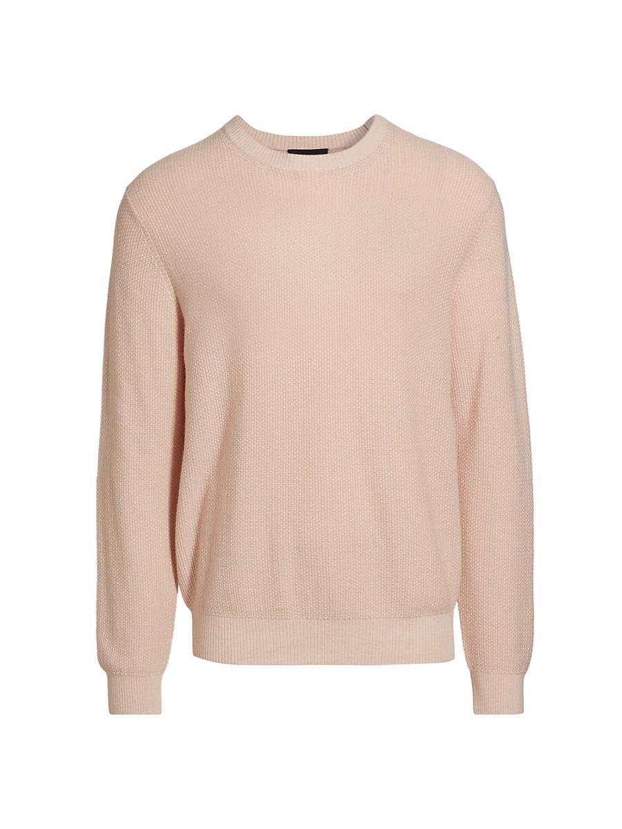 Mens Geo Jacquard Long-Sleeve Crewneck Sweater Product Image