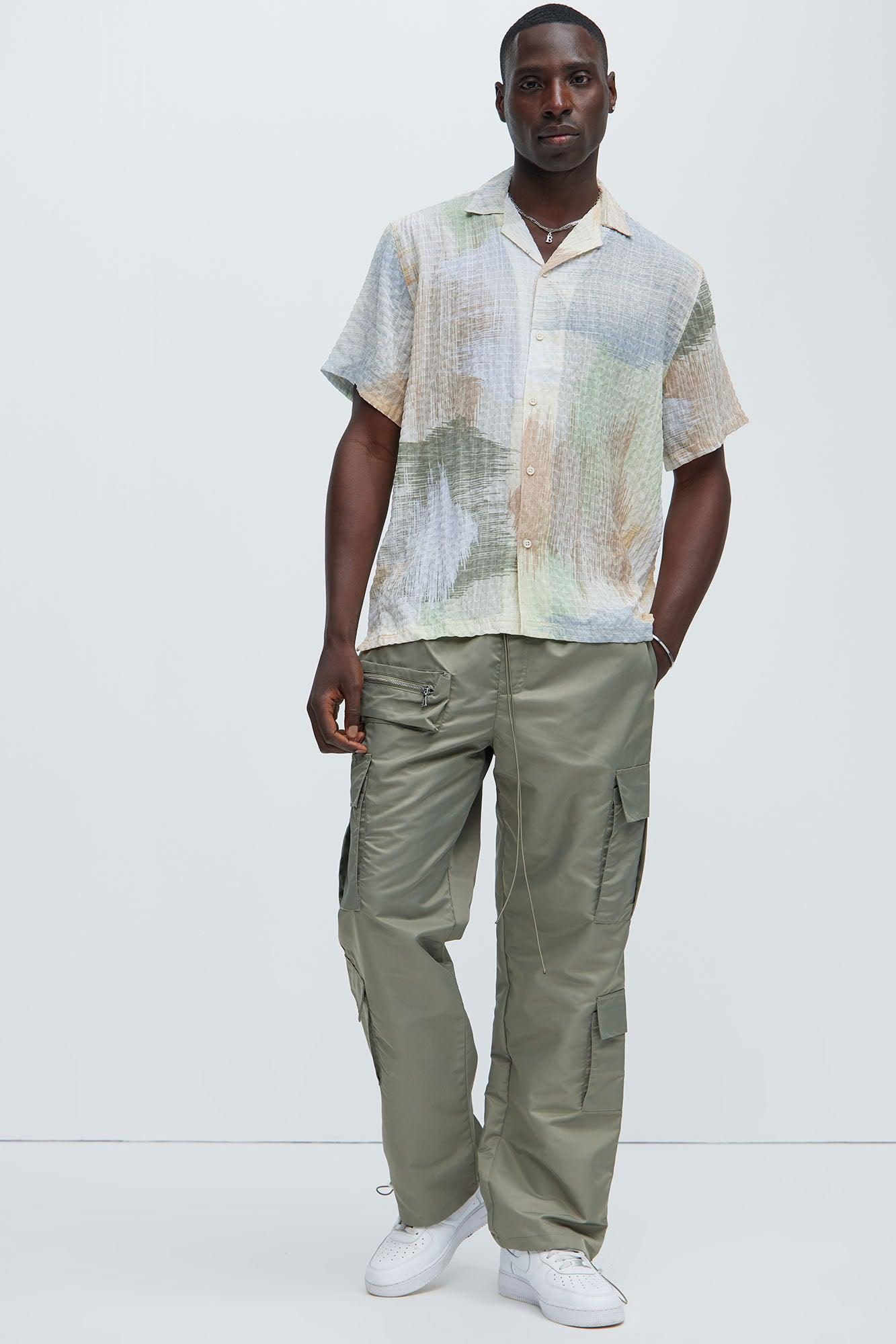 Bubble Weave Shirt - Sage Product Image