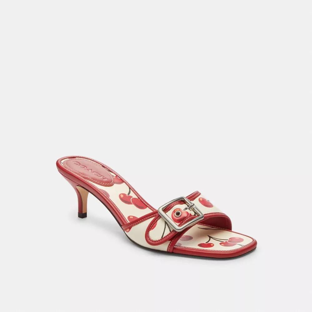 Margot Sandal With Cherry Print Product Image