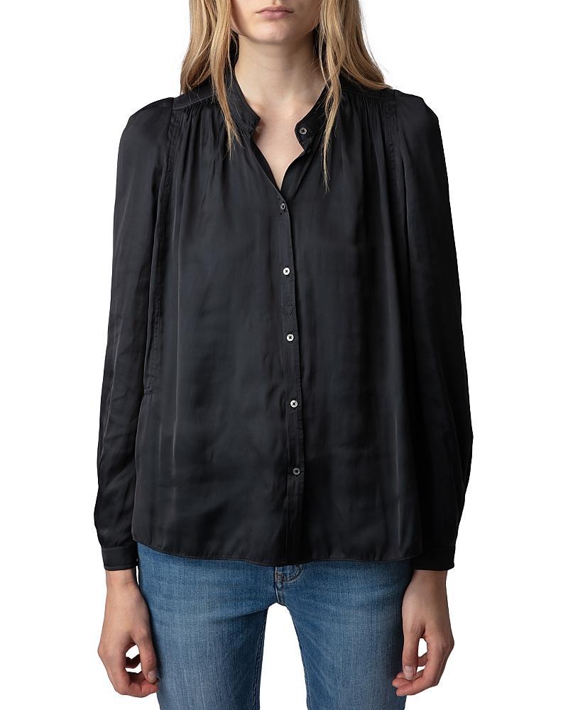 Zadig & Voltaire Tchin Satin Blouse Product Image