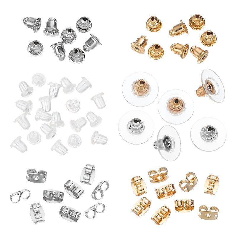 56-Piece Replacement Earring Backing Set, Women's, Two Tone Product Image