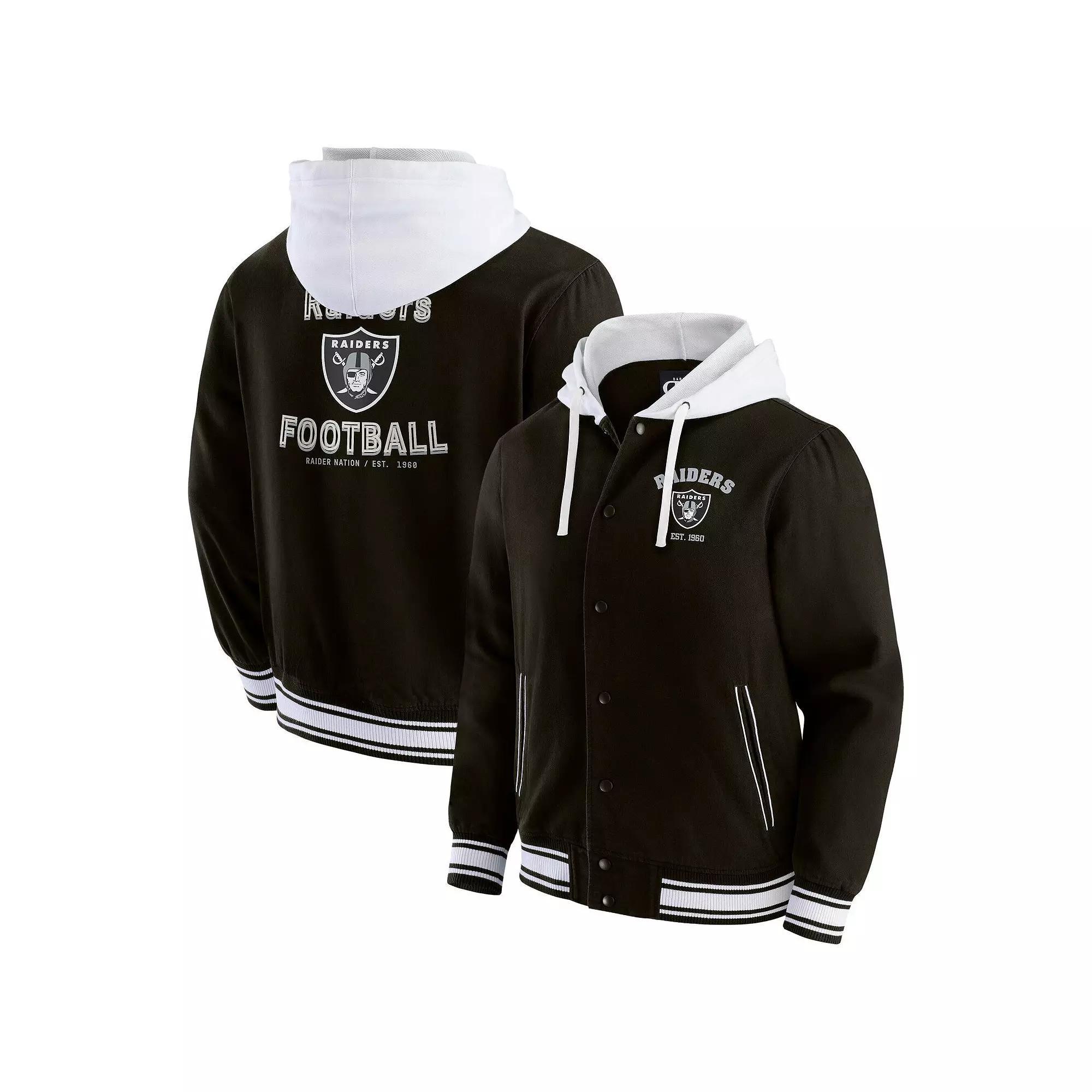 Men's Darius Rucker Collection by Fanatics Black Las Vegas Raiders Full-Snap Hoodie Jacket, Size: 2XL, Lvr Black Product Image