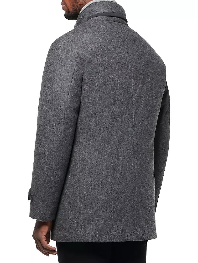 Stretch Hooded Slim-Fit Car Coat Product Image