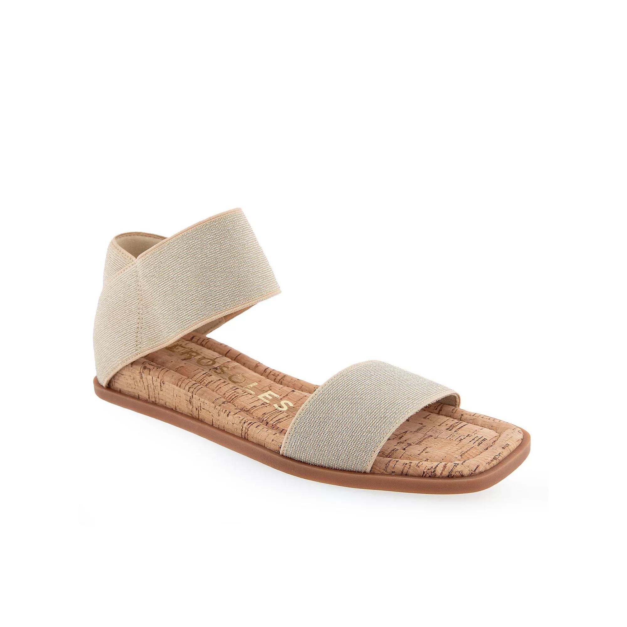 Aerosoles Bente Women's Wedge Sandals, Size: 9, Soft Gold Elastic Product Image