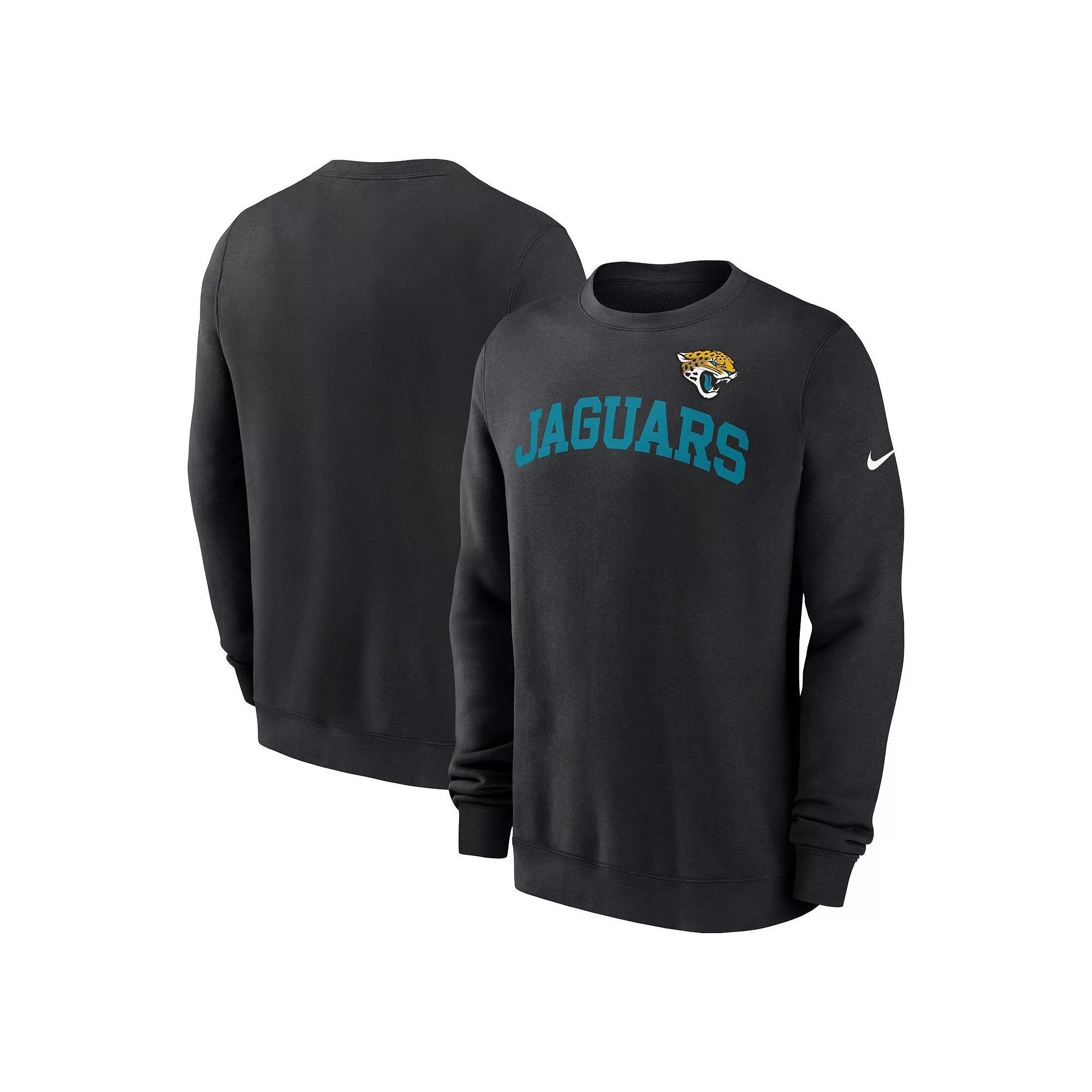 Men's Nike Black Jacksonville Jaguars Club Pullover Sweatshirt, Size: XL Product Image