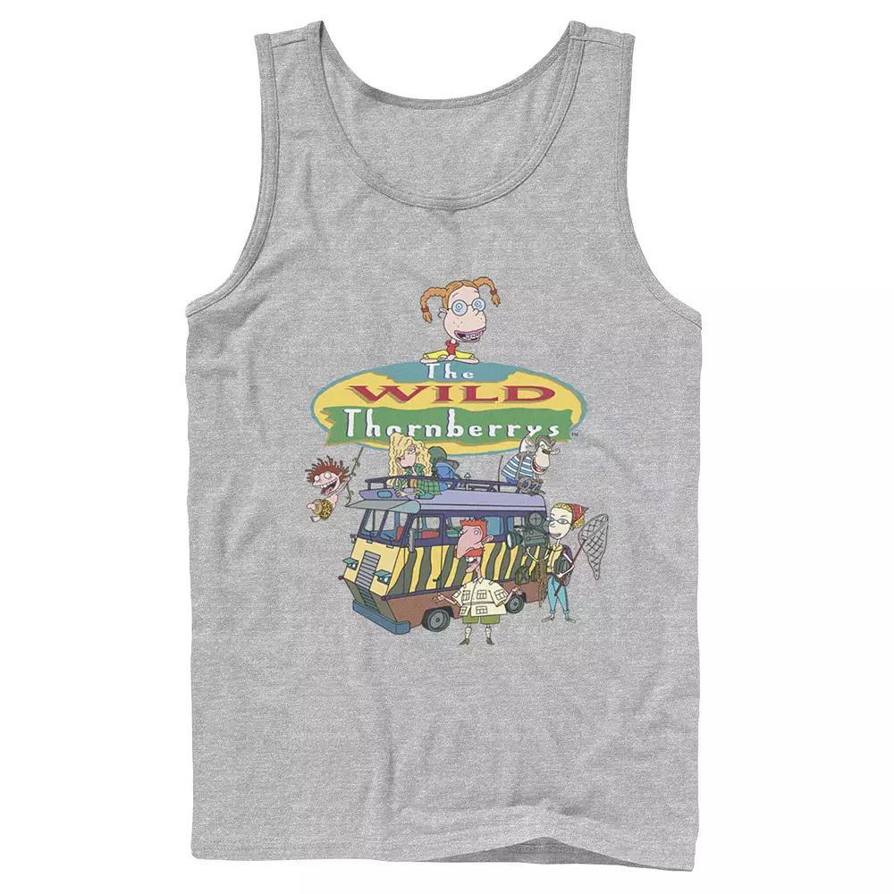 Men's Nickelodeon The Wild Thornberrys Family RV Logo Tank Top, Size: Small, Grey Product Image