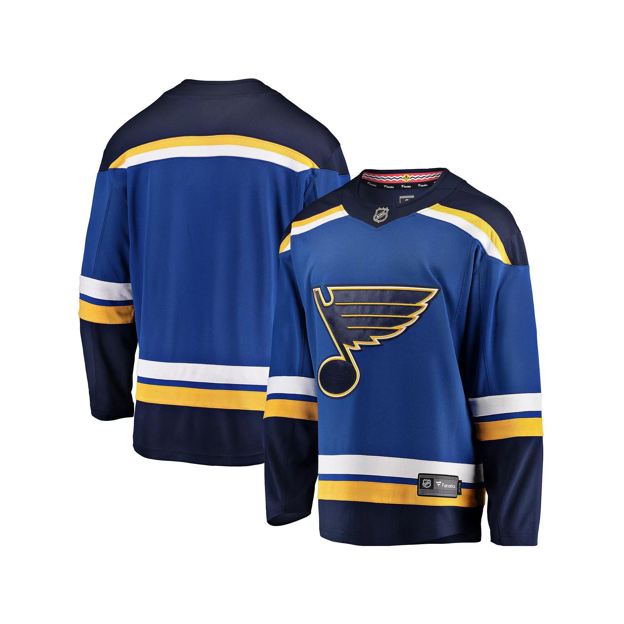 Men's Fanatics Branded Blue St. Louis Blues Breakaway Home Jersey, Size: Small Product Image