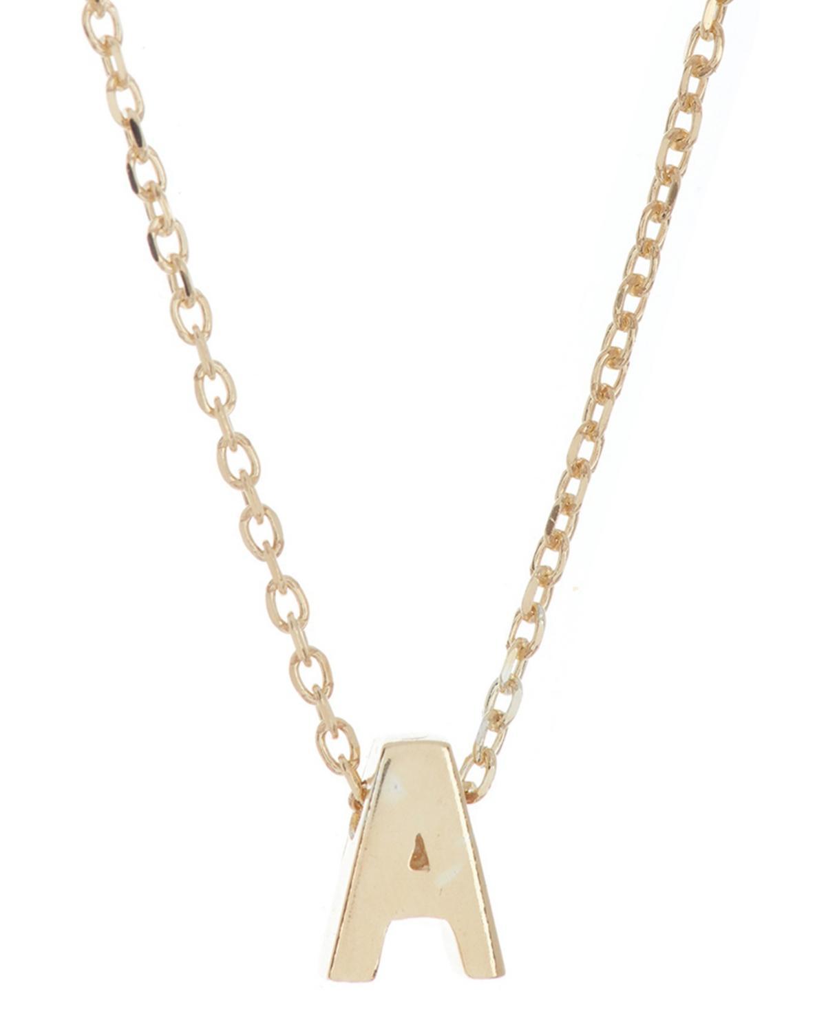 Adornia Mini Initial Pendant Necklace, Women's, Gold Tone H Product Image