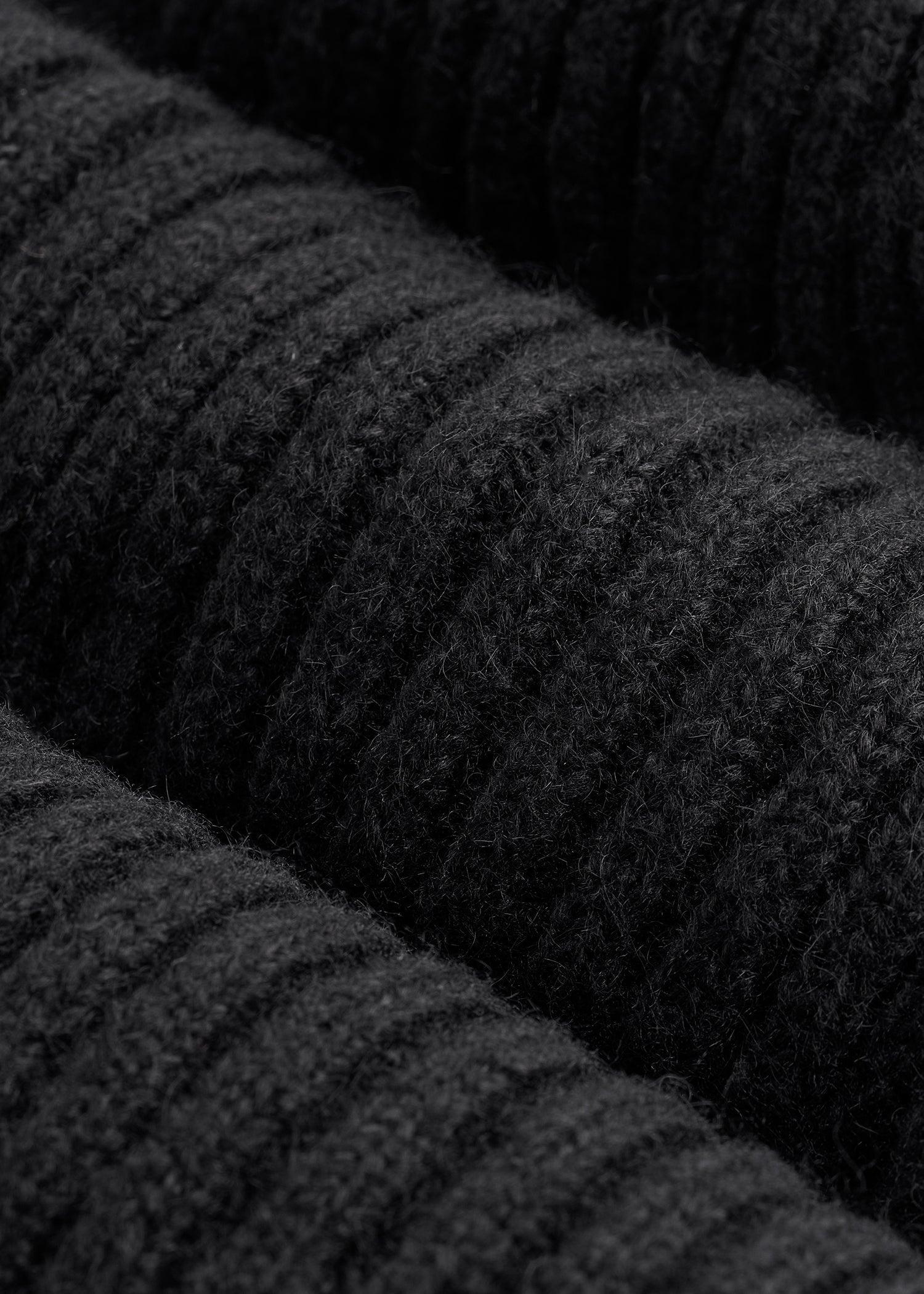 LJ&S Wool Blend Beanie for Tall Men in Black Male Product Image