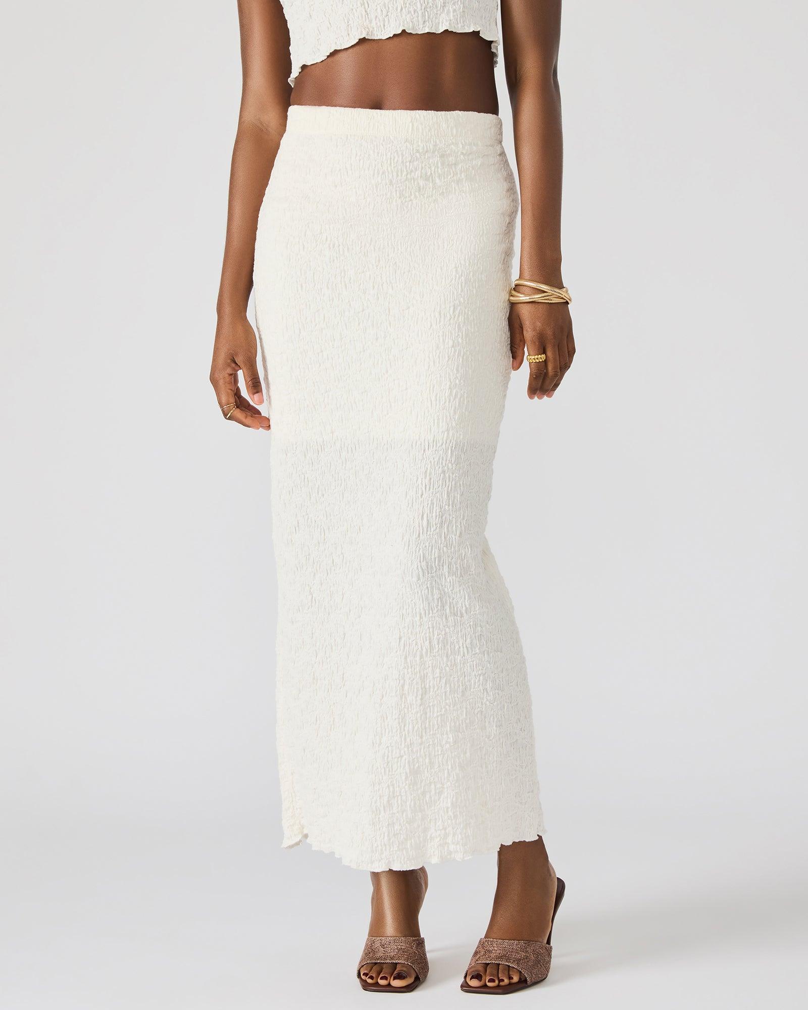 SEASIDE MAXI SKIRT SET CREAM Female Product Image