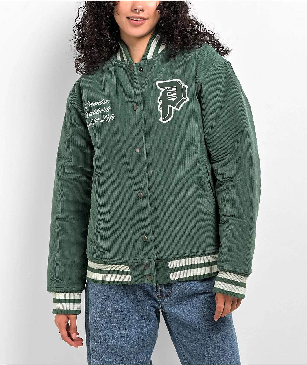 Primitive Bradford Green Corduroy Varsity Jacket Product Image