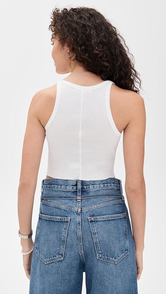 Éterne Cropped Rib Tank Ivory | Shopbop Product Image