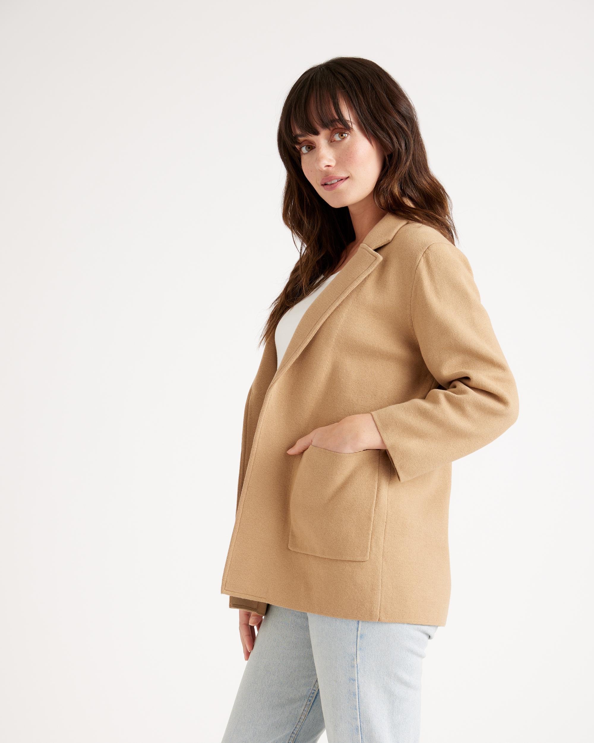 Quince | Women's Knit Blazer Size XL, Organic Cotton Product Image