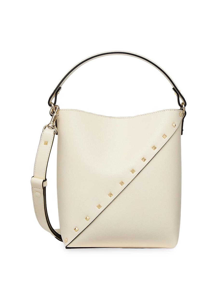 Womens Rockstud Wispy Calfskin Bucket Bag Product Image