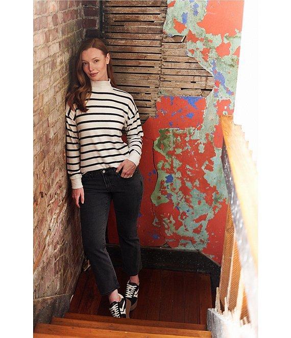 Lucky Brand Stretch Denim Mid Rise Sweet Kick Crop Jeans Product Image