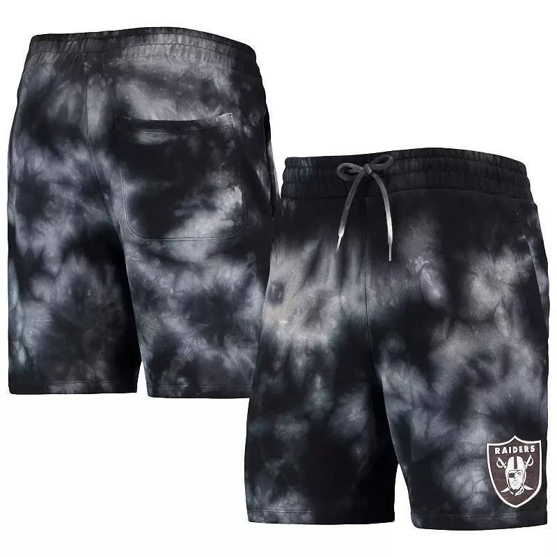 Men's New Era Black Las Vegas Raiders Tie-Dye Shorts, Size: XL, Lvr Black Product Image