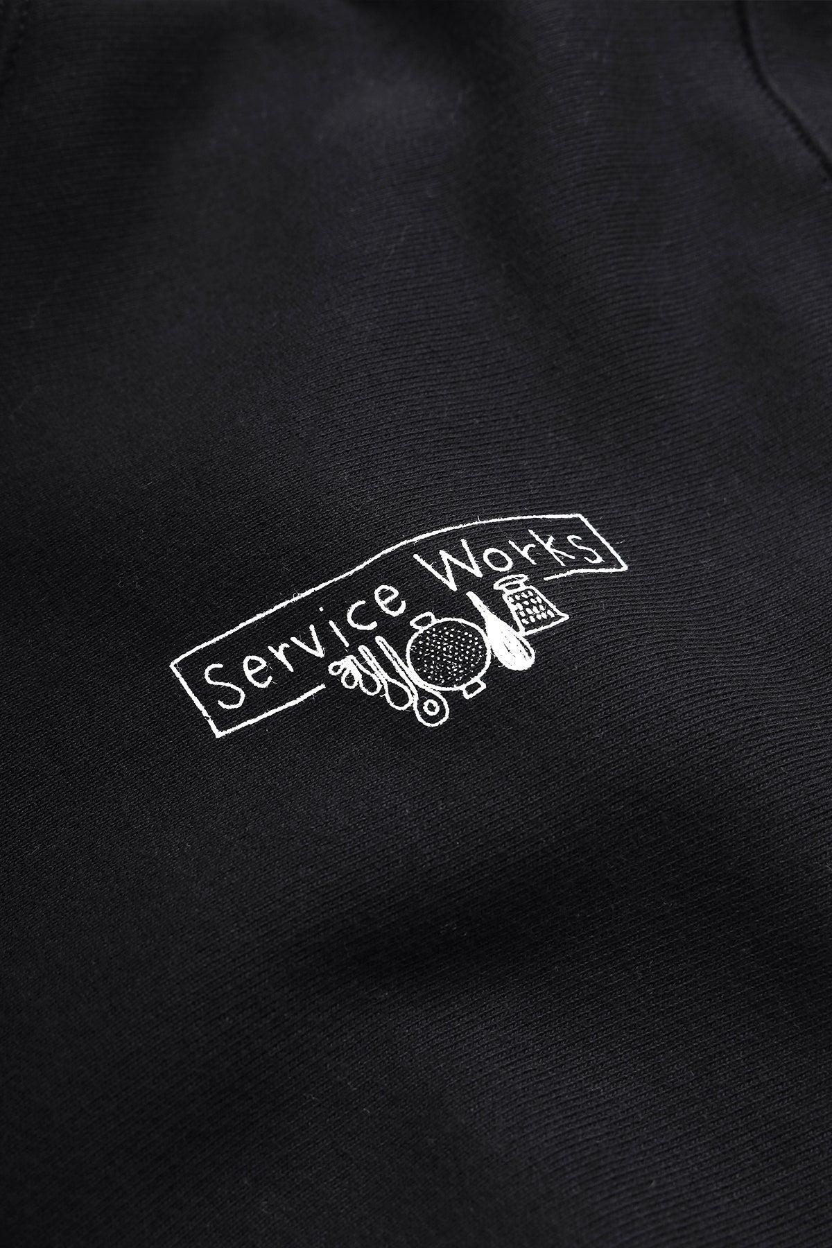 Service Works - 12oz Scribble Logo Hoodie - Black Product Image