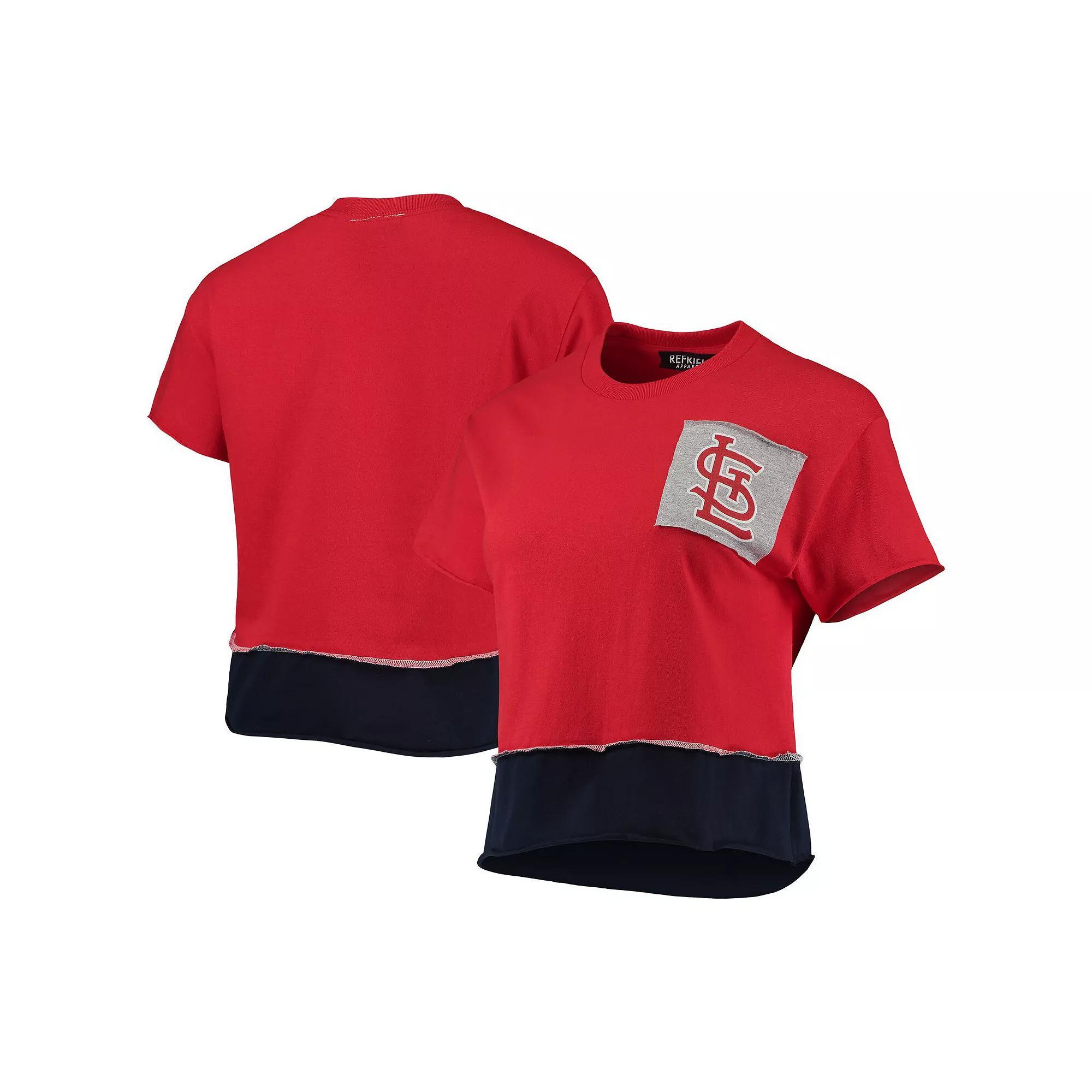 Women's Refried Apparel Red St. Louis Cardinals Cropped T-Shirt, Size: XL Product Image