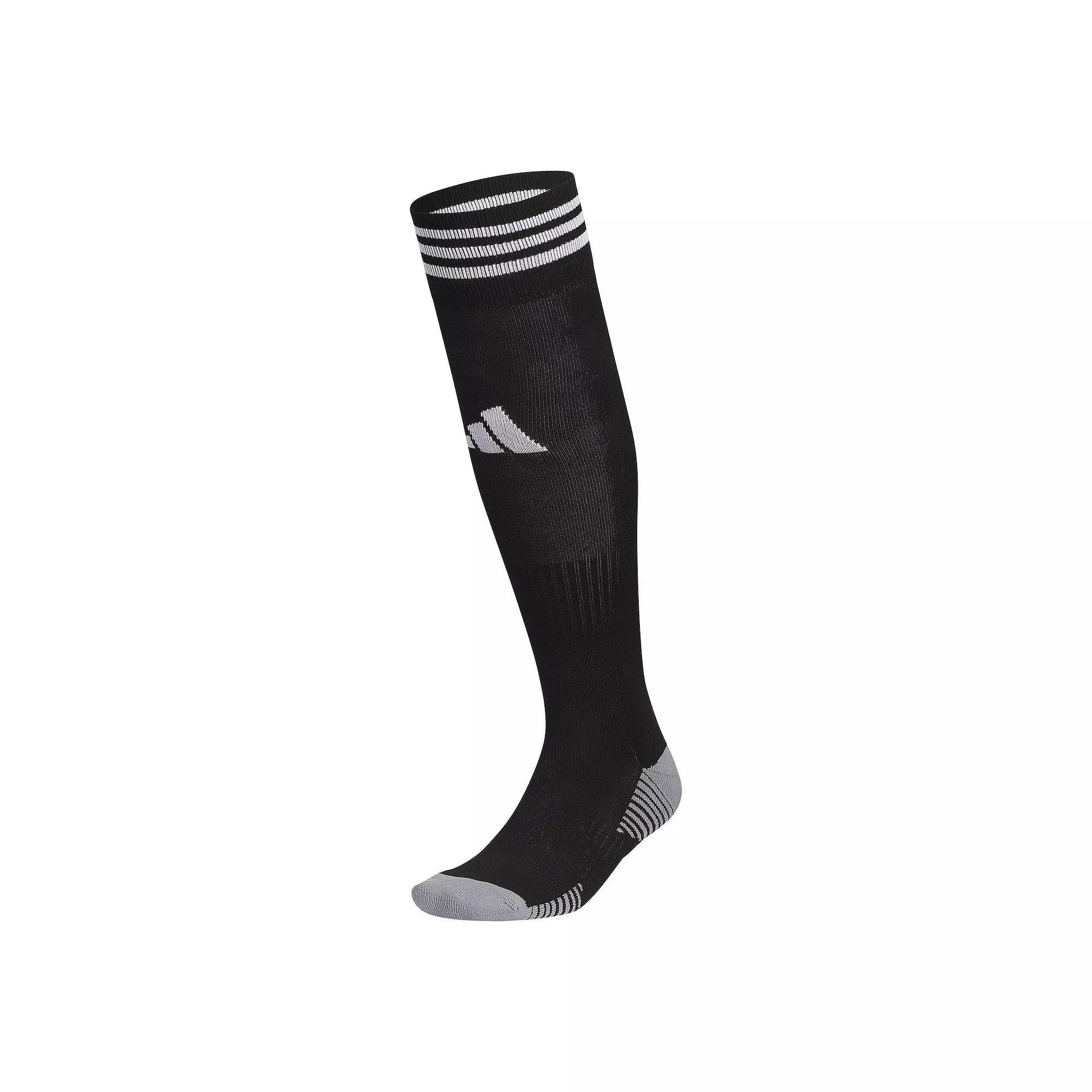 Men's adidas Copa Zone Cushion 5 Over-The-Calf Soccer Socks, Size: Large, Black White Product Image