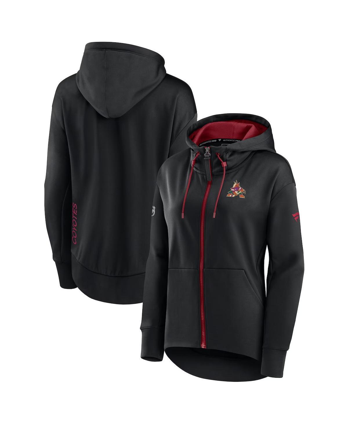 Women's Fanatics Branded Navy Washington Capitals Authentic Pro Rink Full-Zip Hoodie, Size: Large, Blue Product Image
