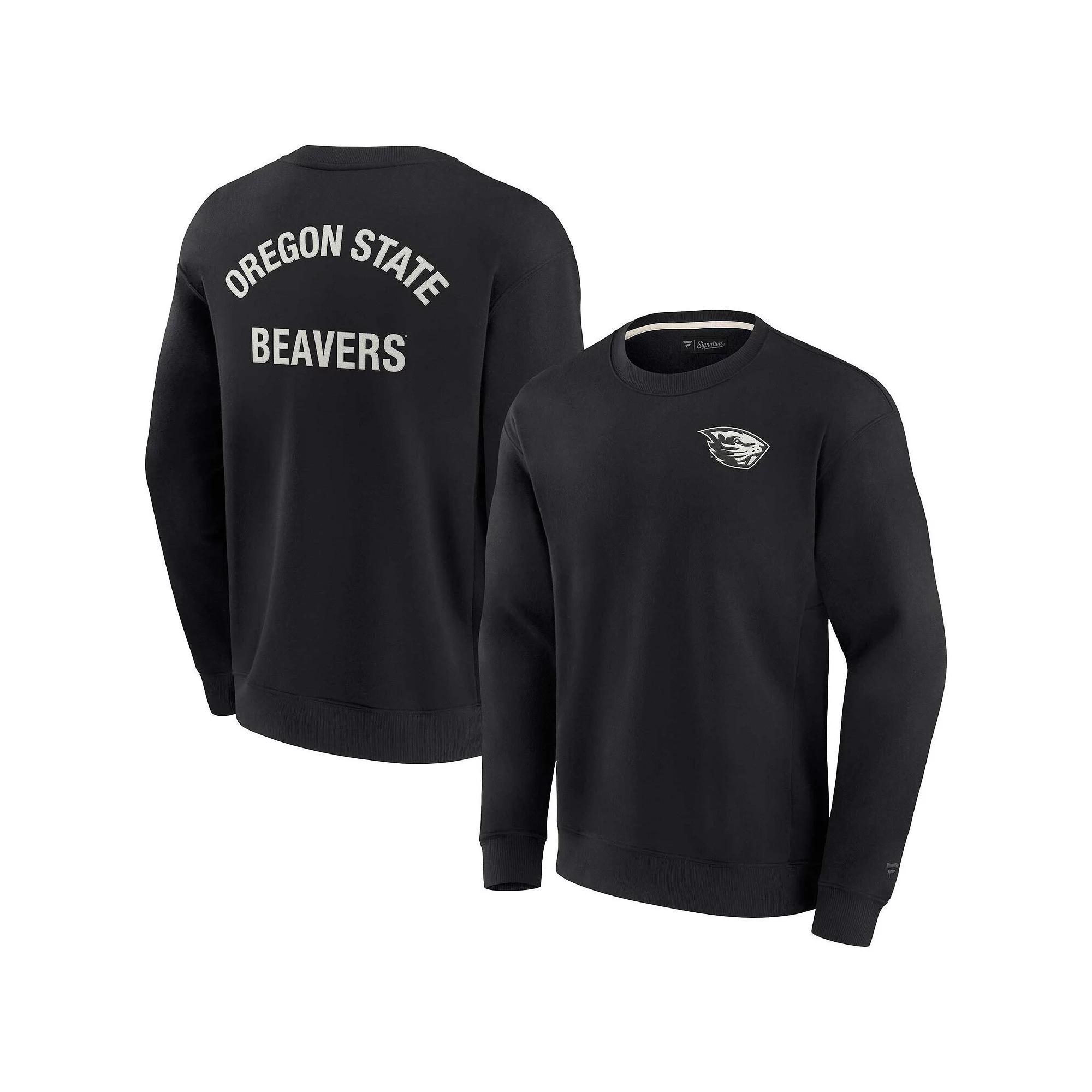 Unisex Fanatics Black Boston Bruins Super Soft Pullover Crew Sweatshirt, Adult Unisex, Size: 4XL Product Image