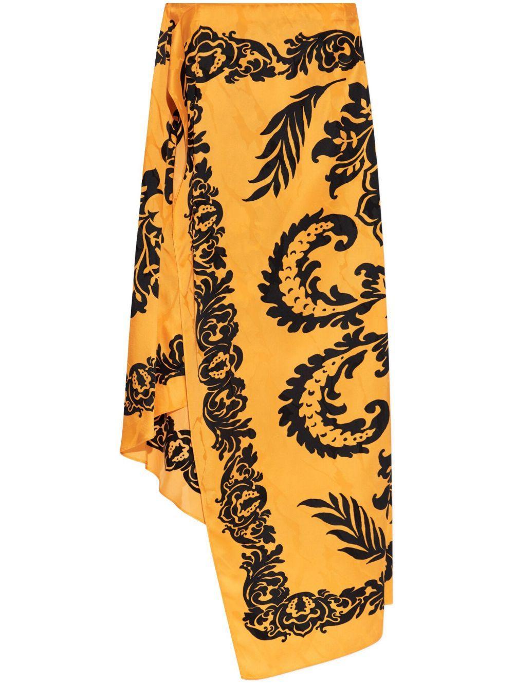 floral-print asymmetric skirt Product Image