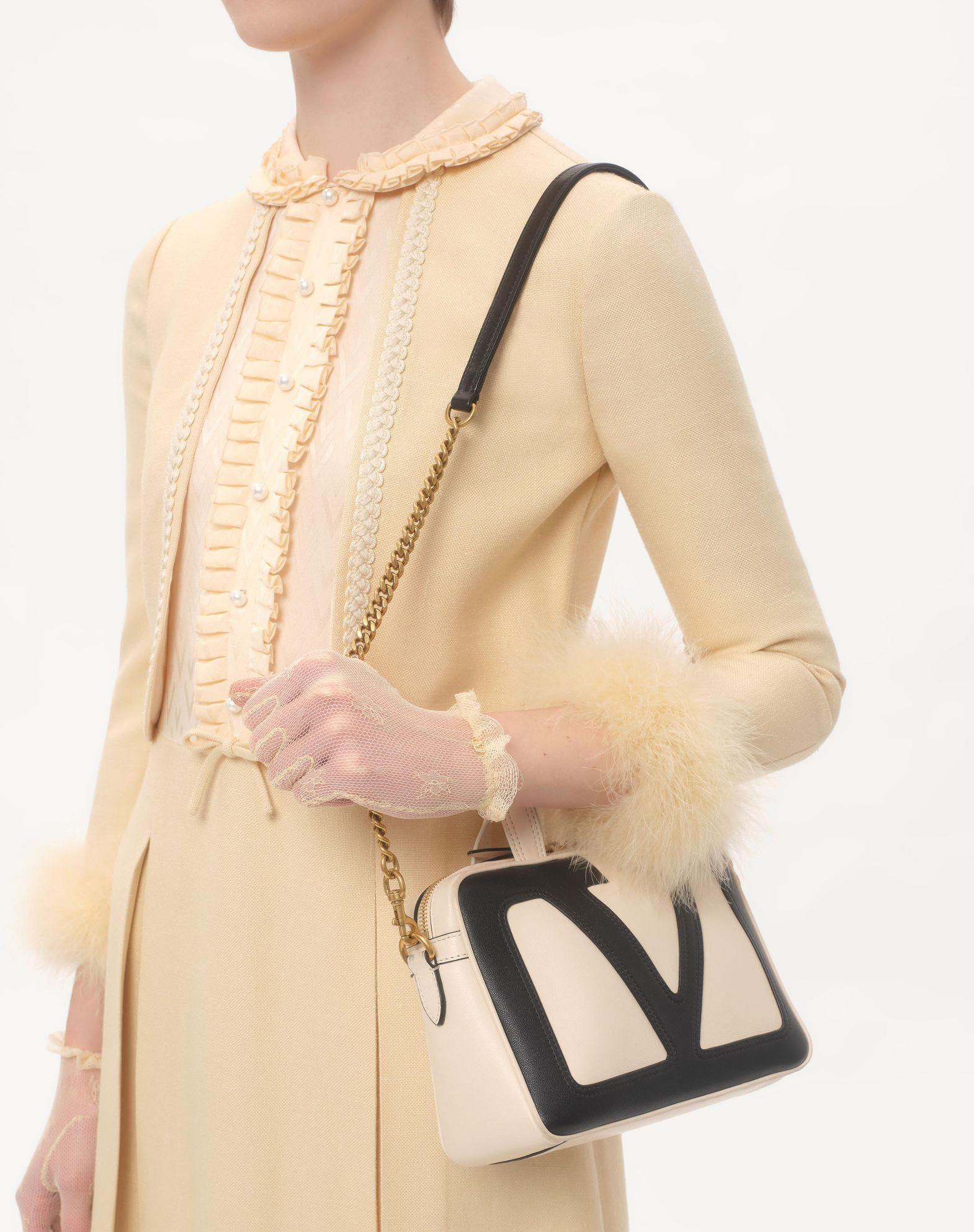 Short Dress In Rustic Silk With Feathers Product Image