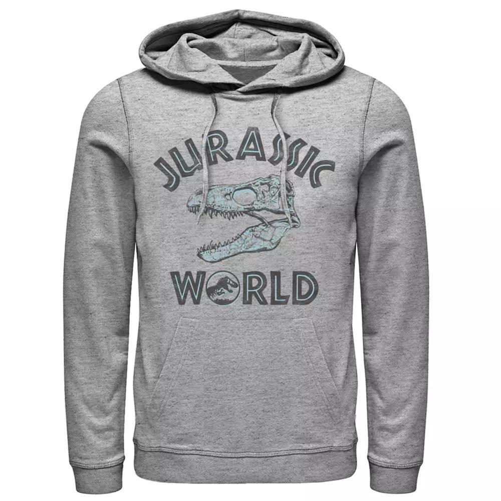 Men's Jurassic World Fallen Kingdom T-Rex Bones Pull-Over Hoodie, Size: Medium, Athletic Grey Product Image
