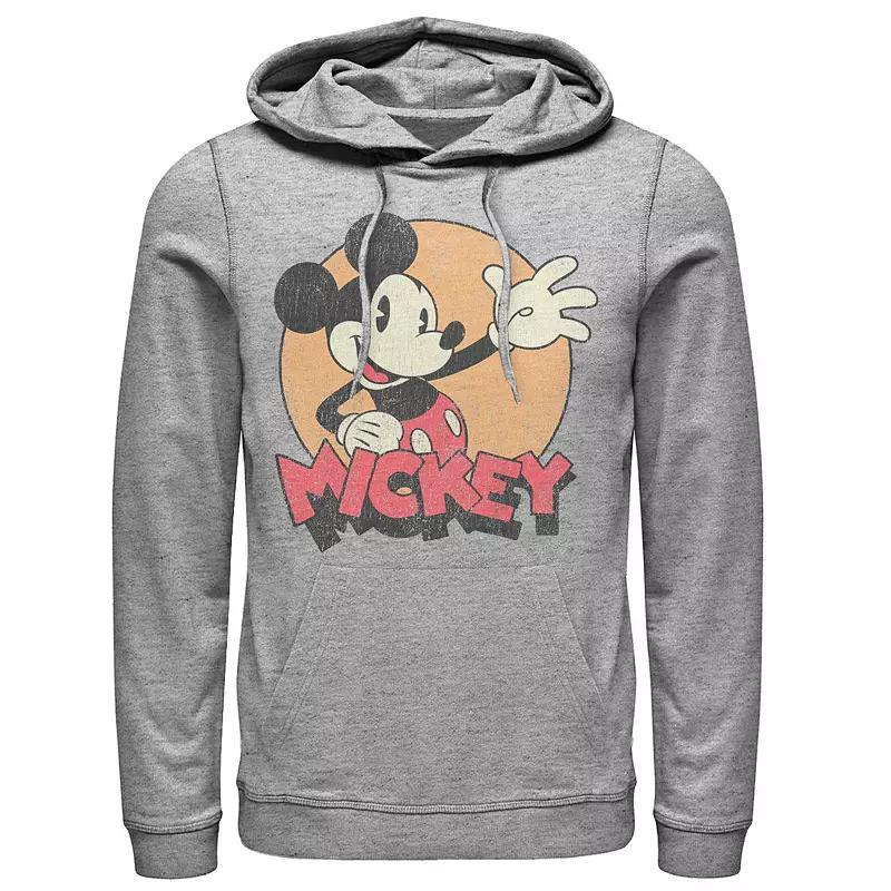 Disney's Mickey Mouse Men's Tried And True Classic Hoodie, Size: Small, Athletic Grey Product Image