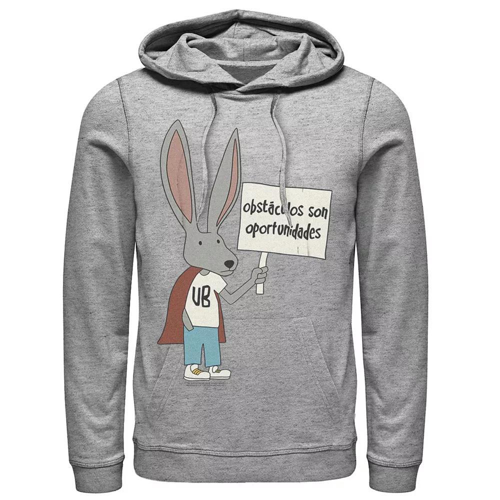 Men's The Suicide Squad Knock Off Bunny Hoodie, Boy's, Size: Small, Athletic Grey Product Image