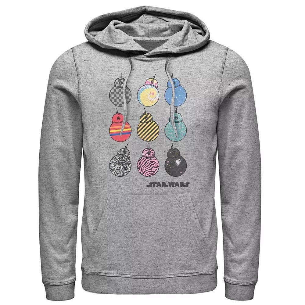Men's Star Wars The Rise of Skywalker BB-8 Fashion Graphic Hoodie, Size: Small, Athletic Grey Product Image