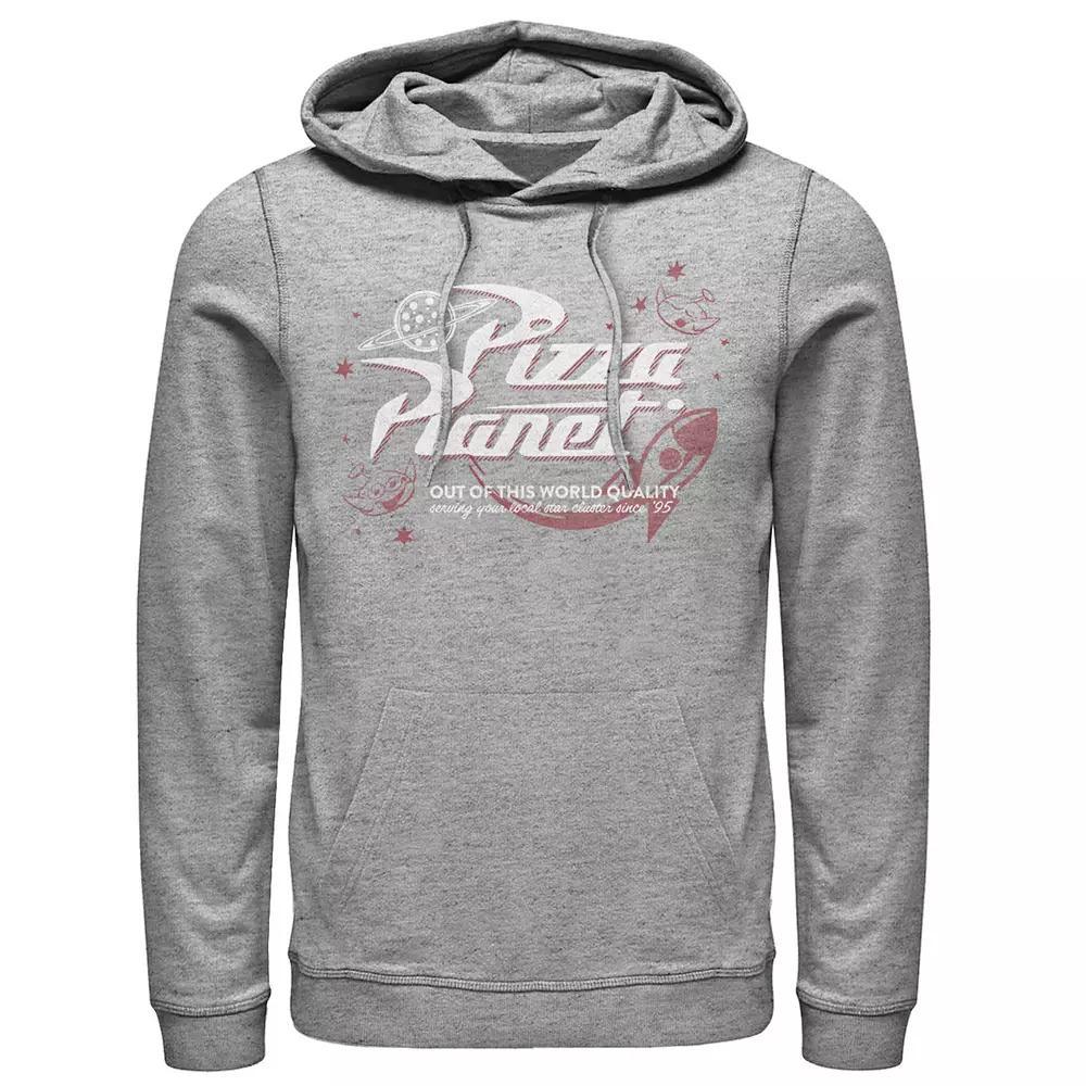 Disney / Pixar's Toy Story Men's Vintage Pizza Planet Logo Hoodie, Size: XL, Athletic Grey Product Image