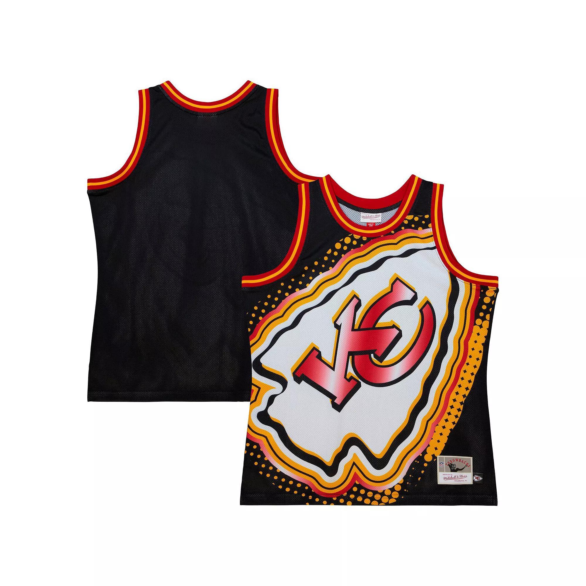 Men's Mitchell & Ness Black Kansas City Chiefs Big Face 7.0 Fashion Tank Top, Size: Large Product Image