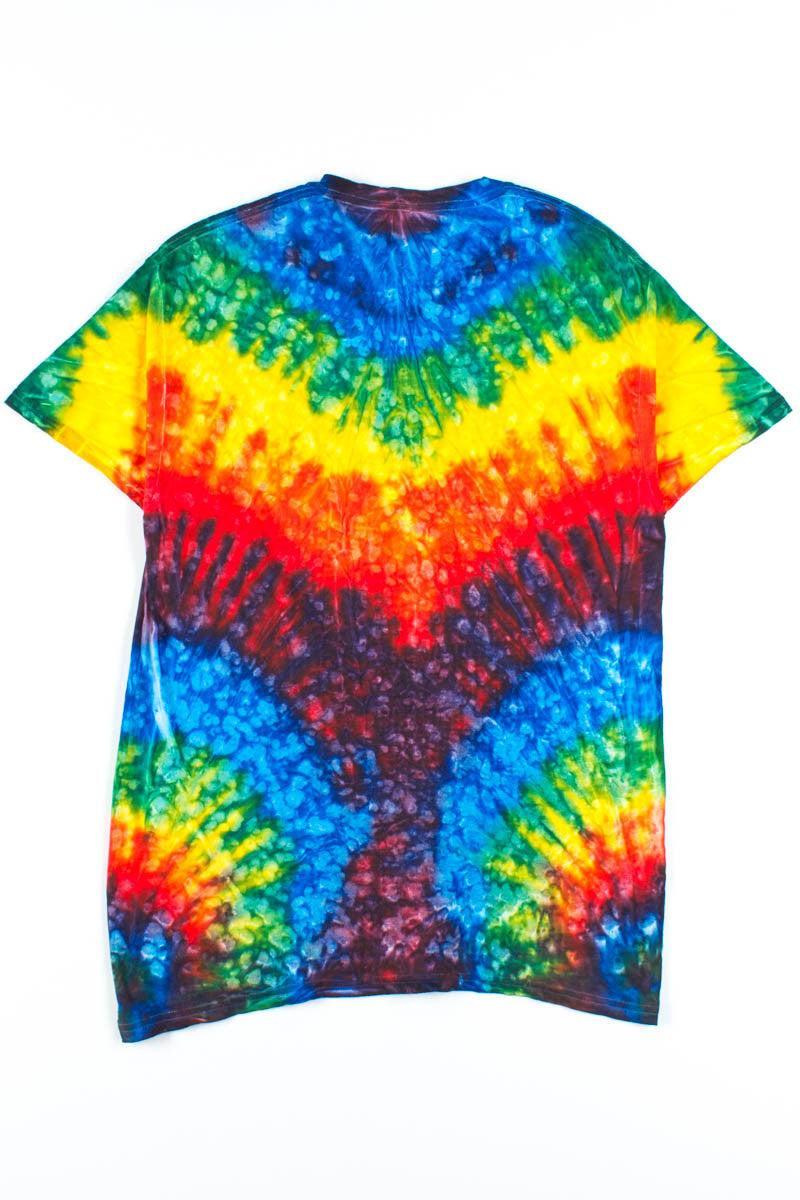 Rainbow Pattern Tie Dye Shirt Product Image