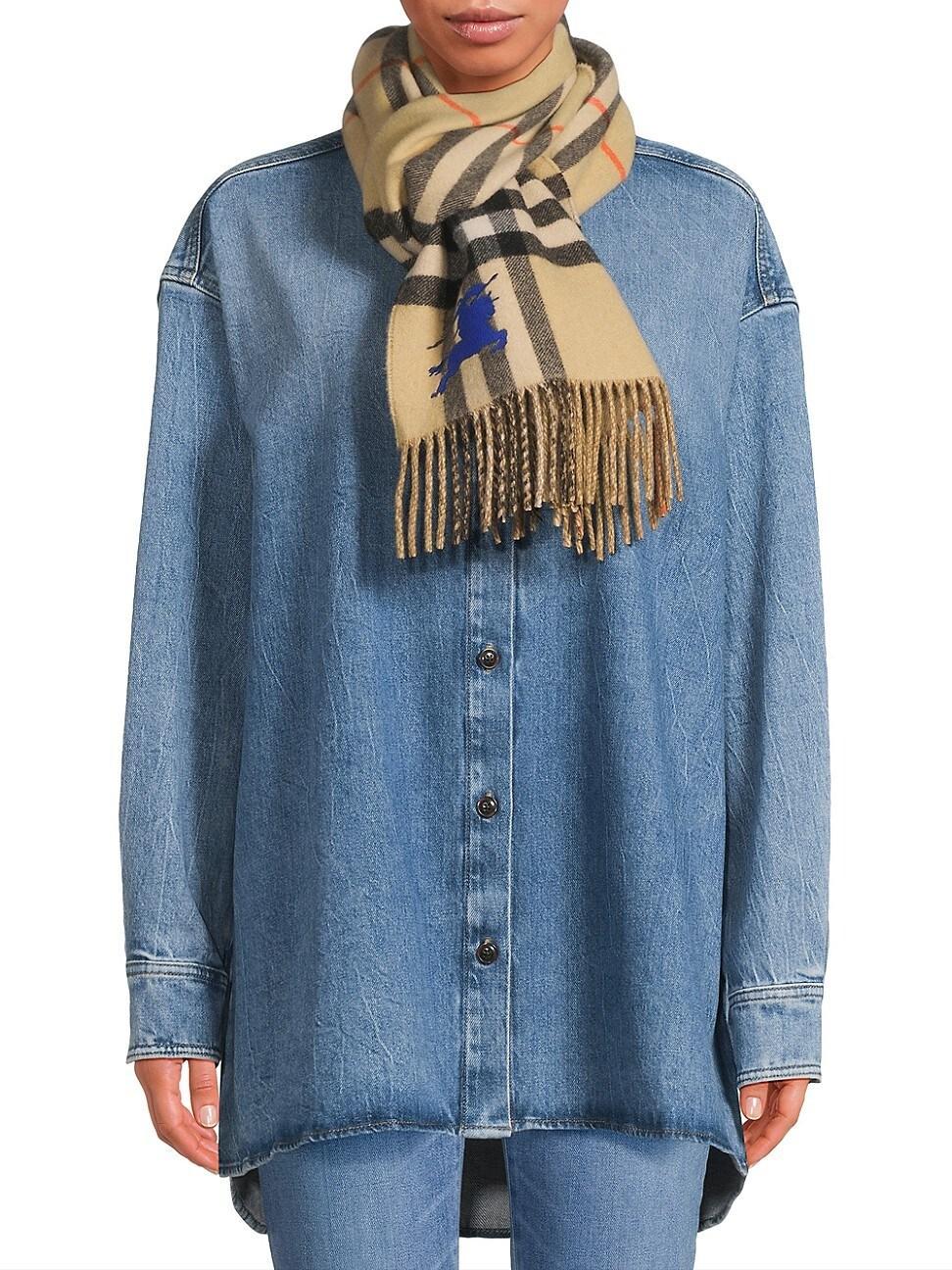 Mens Cashmere EKD Reversible Scarf Product Image