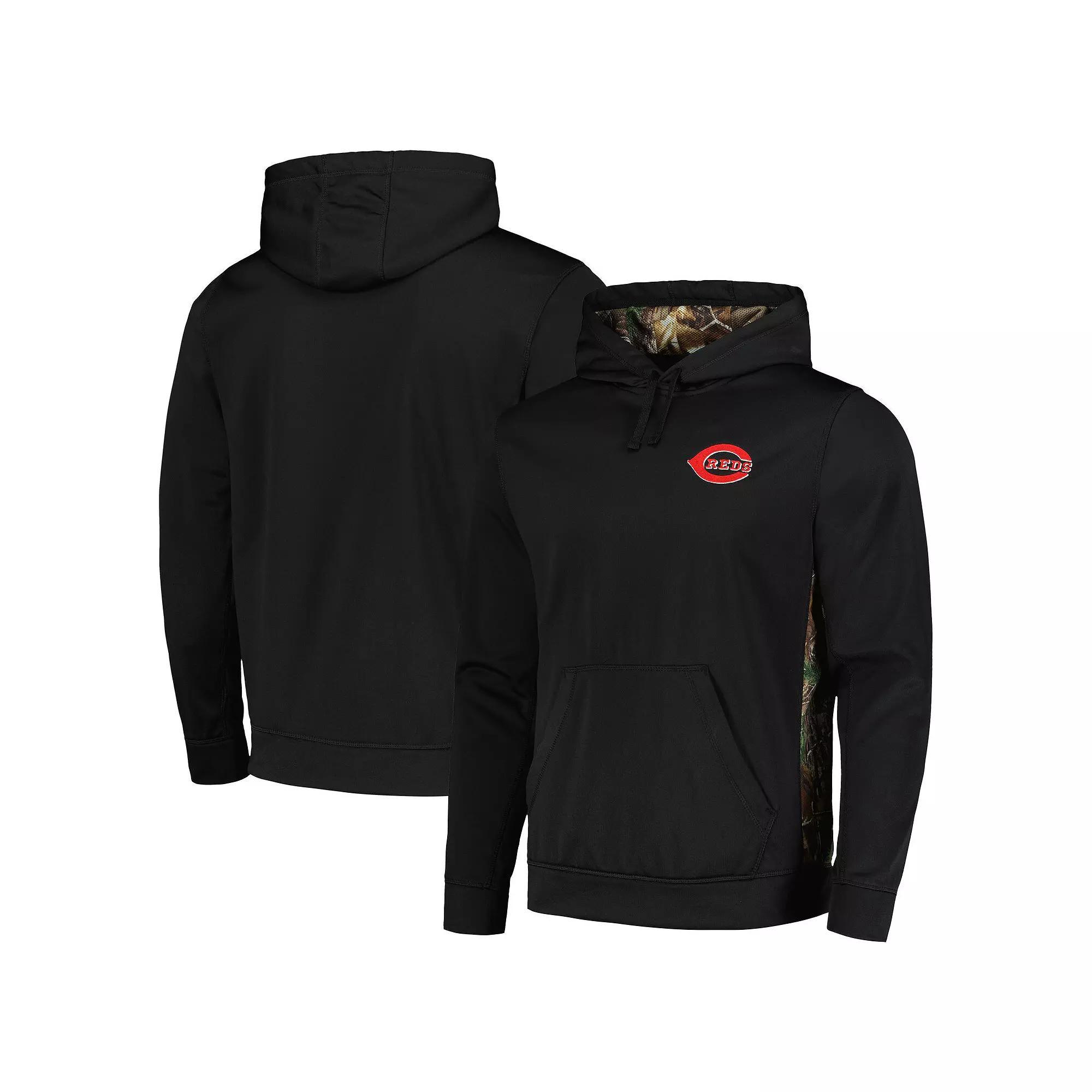 Men's Dunbrooke Black/Camo Cincinnati Reds Ranger Pullover Hoodie, Size: Small, Red Black Product Image