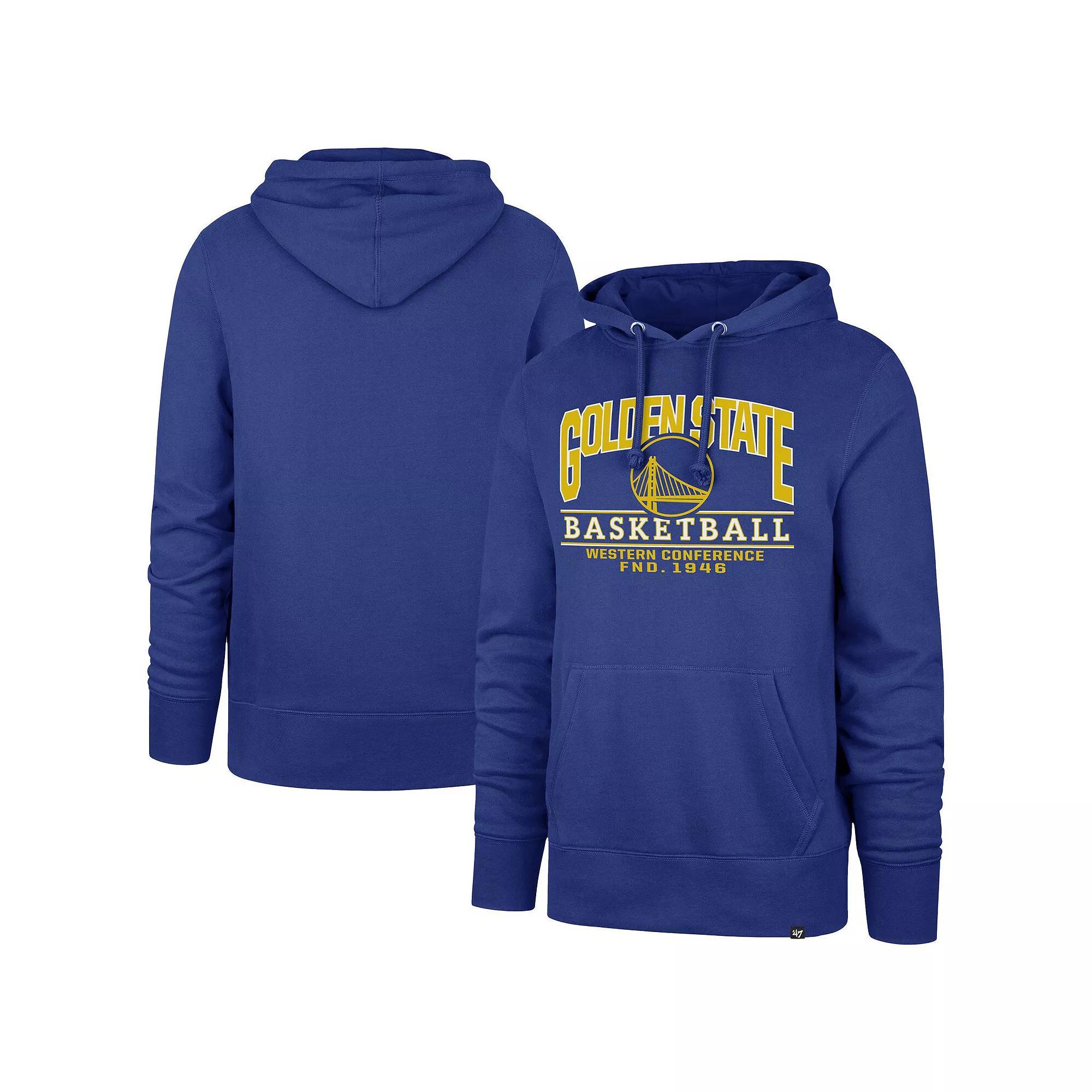 Men's '47 Royal Golden State Warriors Big & Tall Good Call Headline Pullover Hoodie, Size: 3XB, Blue Product Image