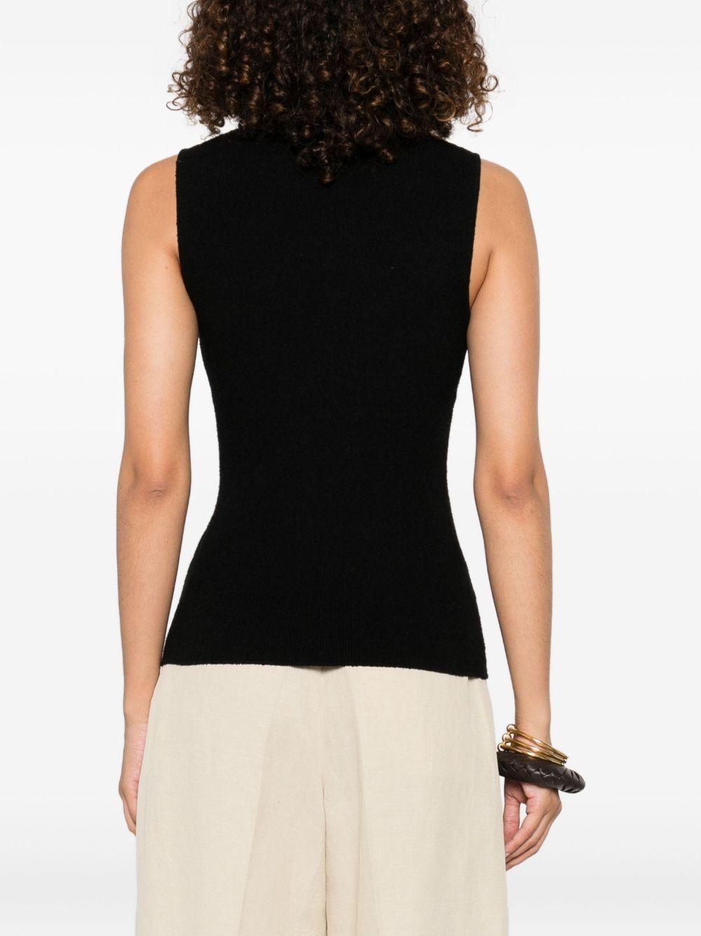 beaded cut-out tank top Product Image