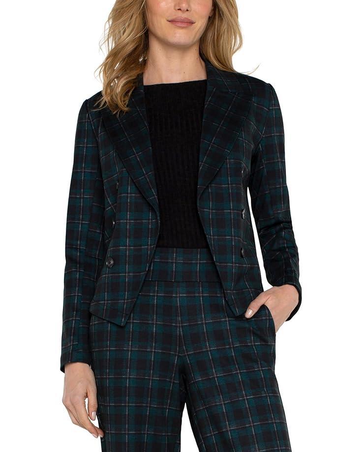 Cropped Blazer Luxe Stretch Suiting Product Image