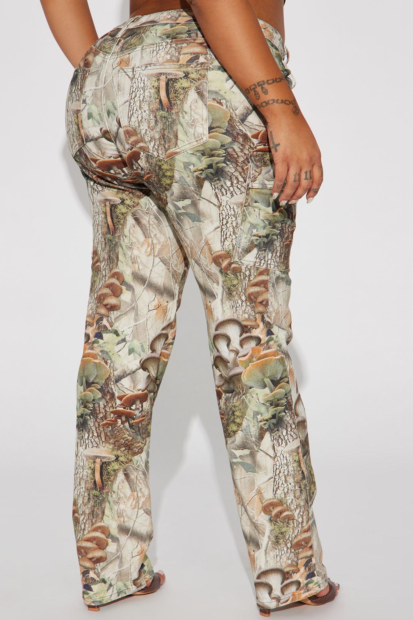 Weekend Trip Camo Stretch Cargo Jean - Taupe/combo Product Image