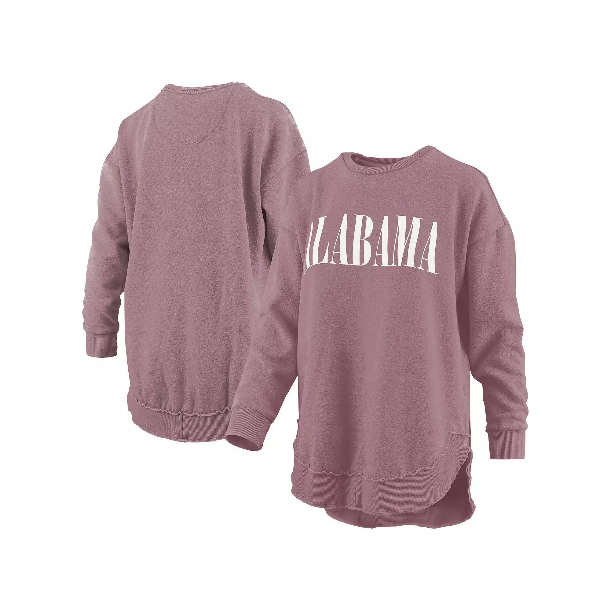 Womens Pressbox Alabama Crimson Tide Poncho Fleece Pullover Sweatshirt Product Image