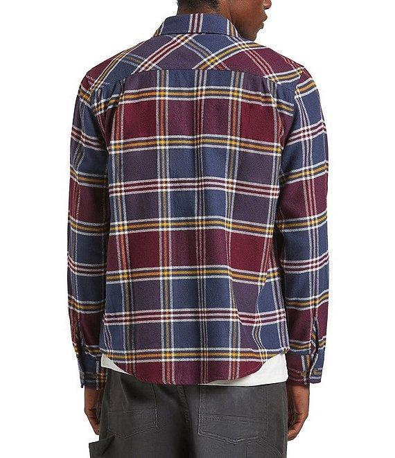 Brixton Bowery Plaid Long Sleeve Yarn Dyed Flannel Shirt Product Image